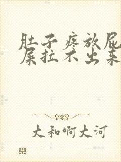 肚子疼放屁想拉屎拉不出来怎么回事