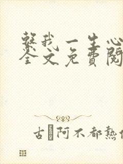 系我一生心小说全文免费阅读封面