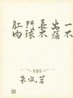 肛门长出一个小肉球不痛不痒