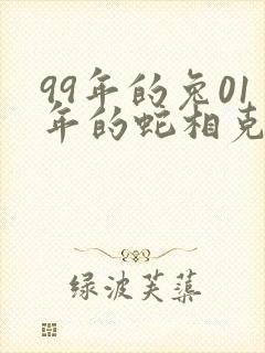 99年的兔01年的蛇相克吗