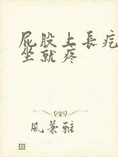 屁股上长疙瘩一坐就疼封面