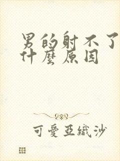 男的射不了精是什么原因