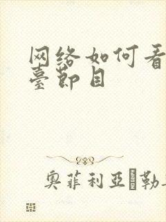 网络如何看电视台节目