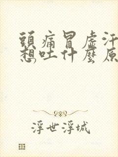 头痛冒虚汗恶心想吐什么原因