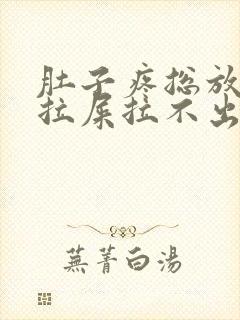 肚子疼总放屁想拉屎拉不出来怎么回事