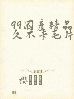 99国产精品久久不卡毛片