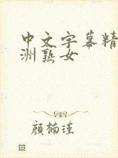 中文字幕精品亚洲熟女