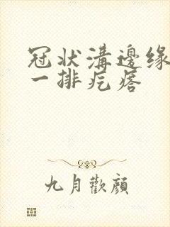 冠状沟边缘面有一排疙瘩