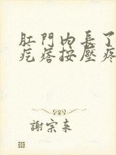 肛门内长了个硬疙瘩按压疼封面