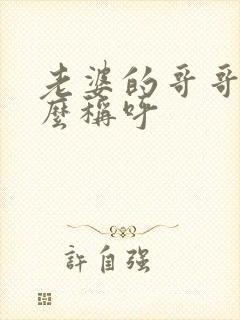 老婆的哥哥该怎么称呼封面