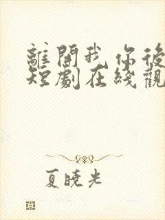 离开我你后悔了短剧在线观看封面