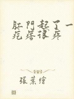 肛门起了一个硬疙瘩很疼