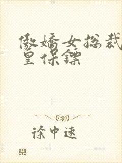 傲娇女总裁的医皇保镖