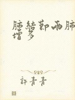 肺结节两肺纹理增多封面