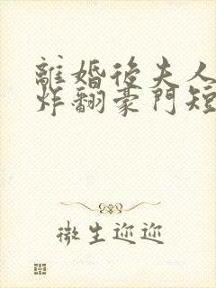 离婚后夫人带娃炸翻豪门短剧