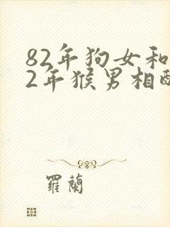 82年狗女和92年猴男相配婚姻如何