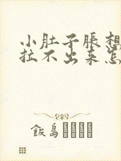 小肚子胀想拉屎拉不出来怎么回事