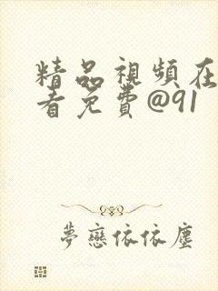 精品视频在线观看免费@91