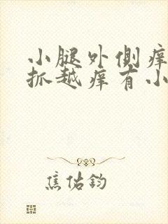 小腿外侧痒痒越抓越痒有小红疙瘩封面