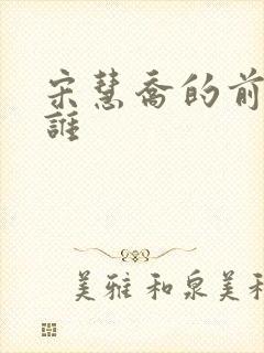 宋慧乔的前夫是谁封面