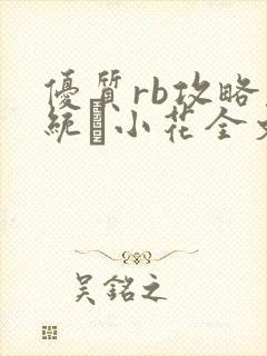 优质rb攻略系统寀小花全文免费阅读
