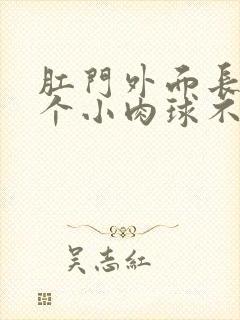 肛门外面长了一个小肉球不痛不痒