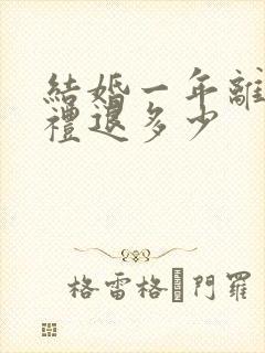 结婚一年离婚彩礼退多少封面