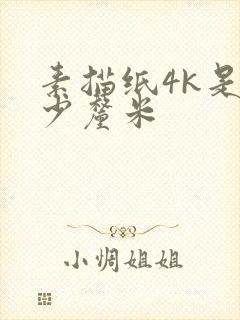 素描纸4k是多少厘米