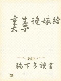 重生后嫁给东宫太子