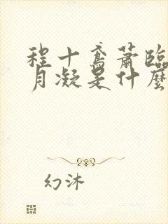 程十鸢萧临渊沈月凝是什么小说