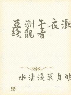 亚洲午夜激情在线观看封面