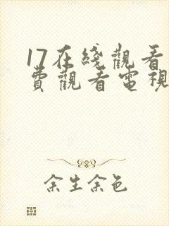 17在线观看免费观看电视剧高清