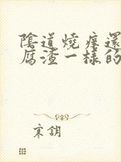 阴道烧痒还有豆腐渣一样的东西