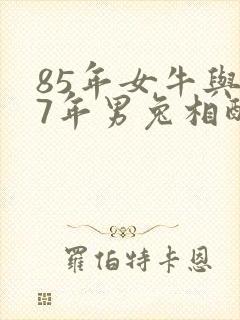 85年女牛与87年男兔相配吗