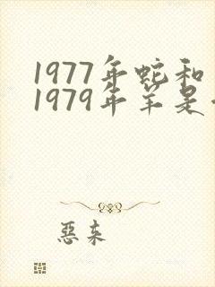 1977年蛇和1979年羊是否合婚