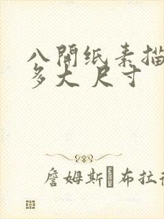 八开纸素描纸有多大 尺寸