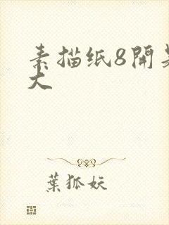 素描纸8开是多大