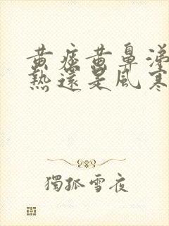 黄痰黄鼻涕是风热还是风寒