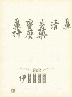 鼻窦炎清鼻涕吃什么药