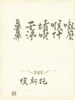 鼻子堵喉咙痛流鼻涕吃什么药封面