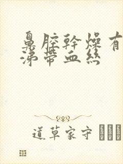 鼻腔干燥有黄鼻涕带血丝封面