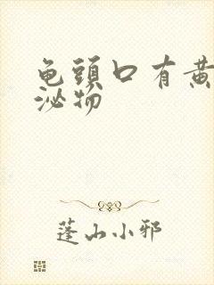 龟头口有黄色分泌物封面