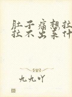 肚子痛想拉屎又拉不出来什么原因