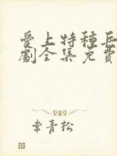 爱上特种兵电视剧全集免费观看完整版