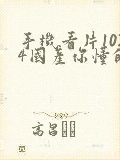 手机看片1024国产你懂的封面