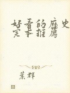 好看的历史小说完本推荐封面