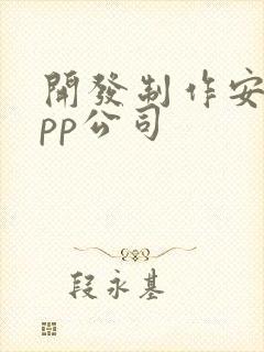 开发制作安卓app公司