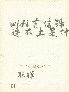 wifi有信号连不上是什么原因