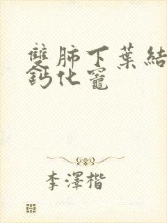 双肺下叶结节状钙化灶