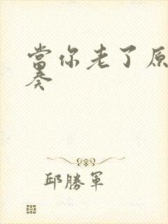 当你老了原版伴奏